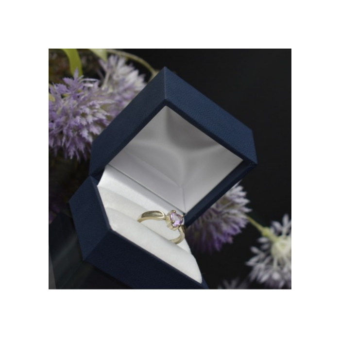 925 Sterling Silver Amethyst Ring Size 6.5