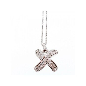 925 Sterling Silver CZ Chain With Pendant