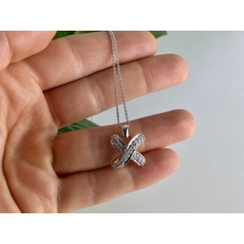 925 Sterling Silver CZ Chain With Pendant