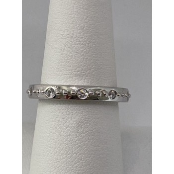 925 Sterling Silver Ring With CZ Size 8