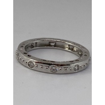 925 Sterling Silver Ring With CZ Size 8