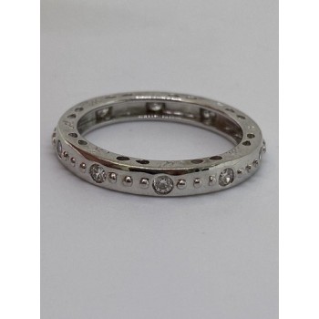 925 Sterling Silver Ring With CZ Size 8