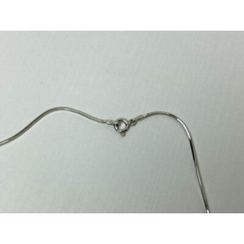 925 Sterling Silver CZ Chain With Pendant Italy