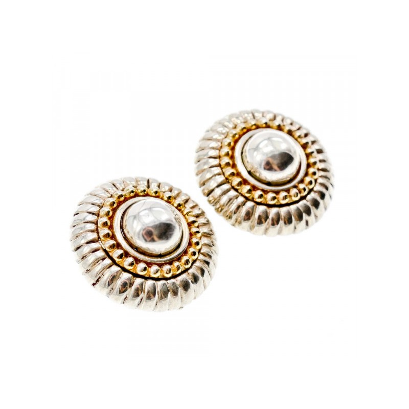 925 STERLING SILVER GOLD PLATED  EARRINGS ITALY