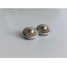 925 STERLING SILVER GOLD PLATED  EARRINGS ITALY