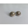 925 STERLING SILVER GOLD PLATED  EARRINGS ITALY