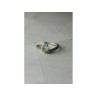 925 Sterling Silver Blue Spinel & CZ Ring Size 8.5