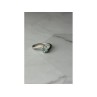 925 Sterling Silver Blue Spinel & CZ Ring Size 8.5