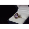 10K YELLOW GOLD PURPLE TOURMALINE RING SIZE 6.5