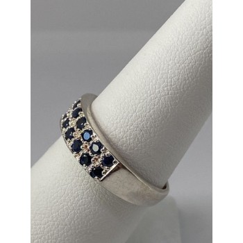 925 Sterling Silver Ring With Topaz Size 7.75