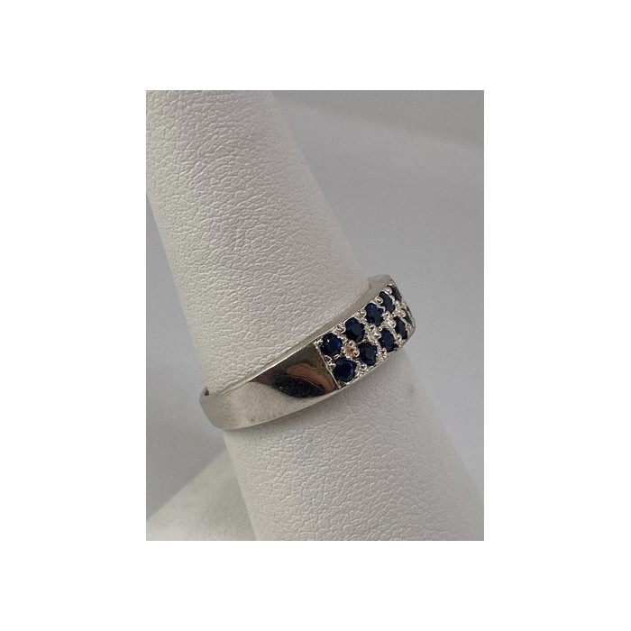 925 Sterling Silver Ring With Topaz Size 7.75