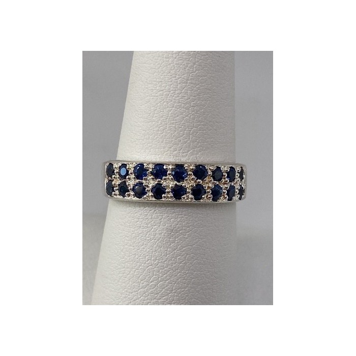 925 Sterling Silver Ring With Topaz Size 7.75