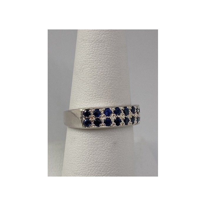 925 Sterling Silver Ring With Topaz Size 7.75