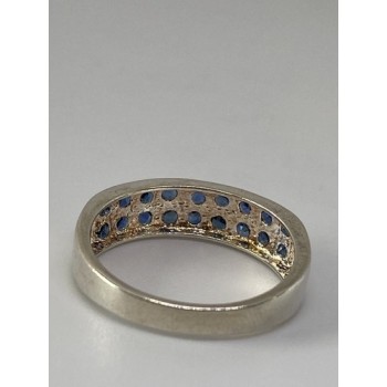 925 Sterling Silver Ring With Topaz Size 7.75