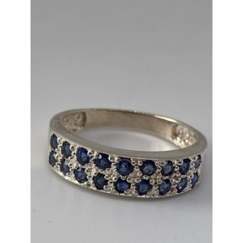 925 Sterling Silver Ring With Topaz Size 7.75