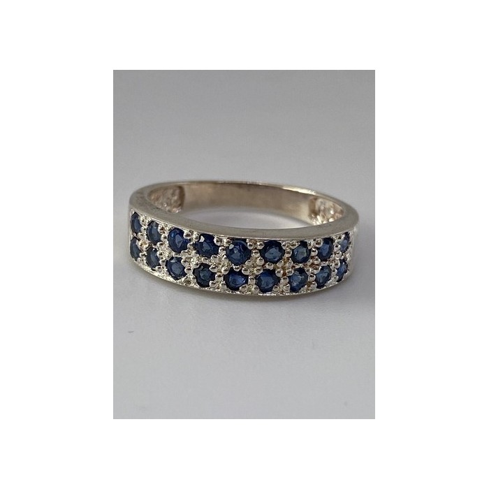 925 Sterling Silver Ring With Topaz Size 7.75