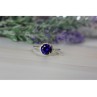 925 Sterling Silver Sapphire Classic Ring Size 8