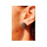 925 STERLING SILVER MARCASITES STUD EARRINGS