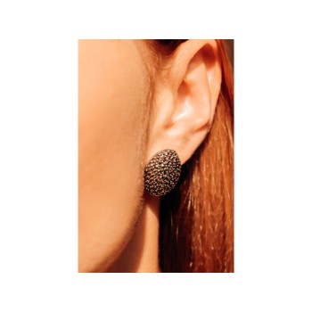 925 STERLING SILVER MARCASITES STUD EARRINGS