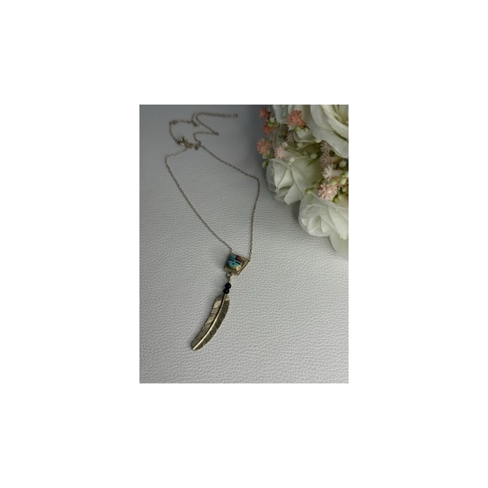 925 Sterling Silver Native American Necklace Length 20 Inch