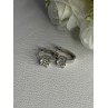 925 Sterling Silver CZ Earrings Length 0.65 Inch