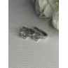 925 Sterling Silver CZ Earrings Length 0.65 Inch