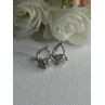 925 Sterling Silver CZ Earrings Length 0.65 Inch