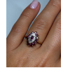 10K YELLOW GOLD RUBIES & DIAMONDS RING SIZE 6.5