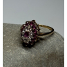 10K YELLOW GOLD RUBIES & DIAMONDS RING SIZE 6.5