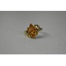 925 Sterling Silver Gold Plated Heliodor Ring Size 6.75