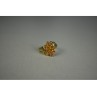 925 Sterling Silver Gold Plated Heliodor Ring Size 6.75