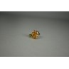 925 Sterling Silver Gold Plated Heliodor Ring Size 6.75