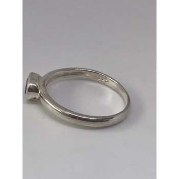 925 Sterling Silver With Amethyst Ring Size 8