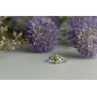 925 Sterling Silver Peridot & CZ Ring Size 7
