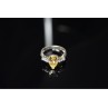 925 STERLING SILVER YELLOW CZ RING SIZE 10.5