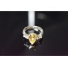 925 STERLING SILVER YELLOW CZ RING SIZE 10.5