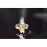 925 STERLING SILVER YELLOW CZ RING SIZE 10.5