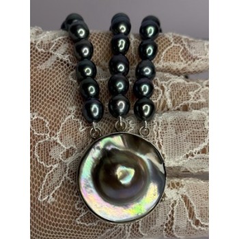 925 STERLING SILVER UNIQUE BRACELET FRESHWATER PEARLS LENGHT 8 INCH