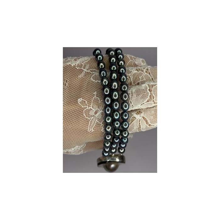 925 STERLING SILVER UNIQUE BRACELET FRESHWATER PEARLS LENGHT 8 INCH