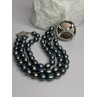 925 STERLING SILVER UNIQUE BRACELET FRESHWATER PEARLS LENGHT 8 INCH