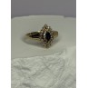 14K YELLOW GOLD SAPPHIRE & DIAMONDS RING SIZE 9