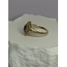 14K YELLOW GOLD SAPPHIRE & DIAMONDS RING SIZE 9