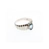 925 Sterling Silver Aquamarine Ring Size 7