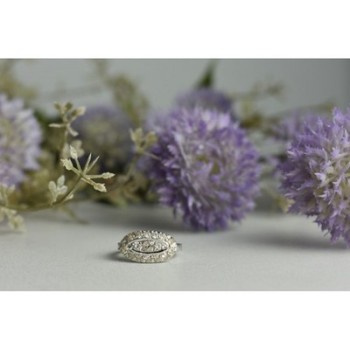 925 Sterling Silver White Beryl/goshenite Ring Size 5.5