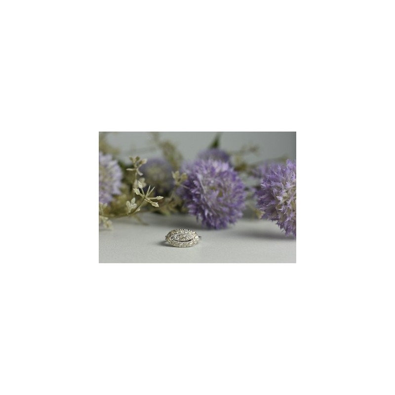 925 Sterling Silver White Beryl/goshenite Ring Size 5.5