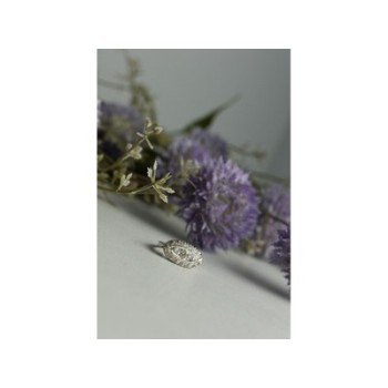 925 Sterling Silver White Beryl/goshenite Ring Size 5.5