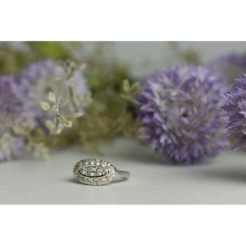 925 Sterling Silver White Beryl/goshenite Ring Size 5.5