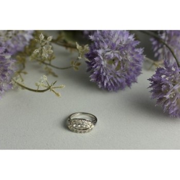 925 Sterling Silver White Beryl/goshenite Ring Size 5.5