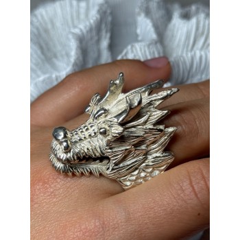 925 STERLING SILVER DRAGON RING SIZE 11