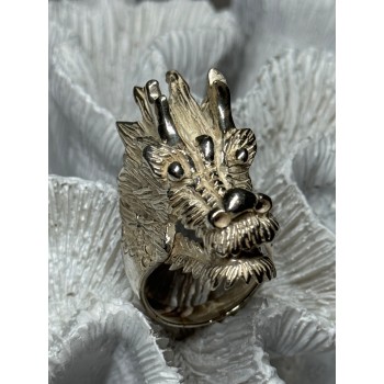 925 STERLING SILVER DRAGON RING SIZE 11